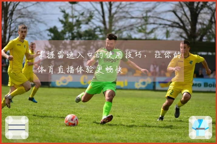 掌握雷速入口的使用技巧，让你的体育直播体验更畅快
